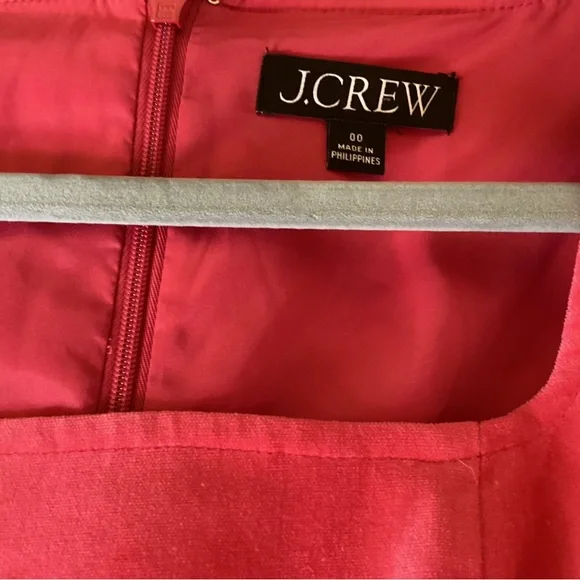 J. Crew pink velvet dress size 00 - Picture 3 of 4